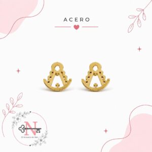 PENDIENTES, VIRGEN DEL ROCIO, EN DORADO